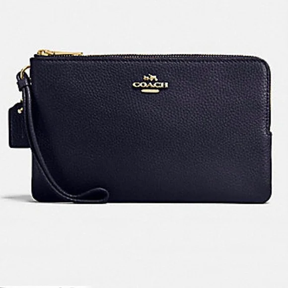 *NWOT* Coach Double Zip Wallet Wristlet - Picture 1 of 5